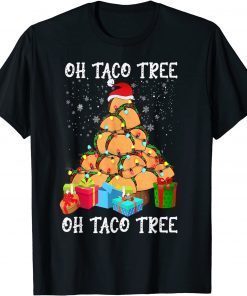 Oh Taco Tree Mexican Food Taco Lover Christmas Xmas Gift Shirt