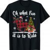 Oh What Fun It Is To Ride - Cowgirl With Horses Christmas Gift Shirt