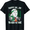 Patricks Day Leprechaun Biden Merry Uh Uh You Know The Thing Gift Shirt
