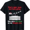 Political Anti Biden is on the Naughty List Christmas Unisex Shirt