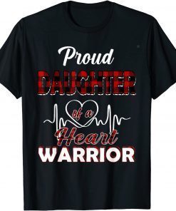 Proud Daughter Of A Heart Warrior CHD Awareness Classic Shirt