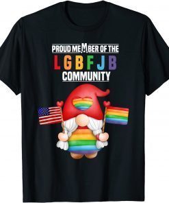 Proud Member Of LGBFJB Community Santa Claus Flag USA&LGBT Classic Shirt