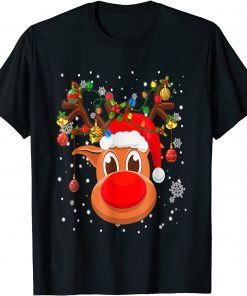 RUDOLPH Red Nose Reindeer Santa Christmas Unisex Shirt