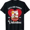 Ramen Cat Heart Kawaii Japanese Food Valentines Day Gift Shirt