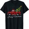 Red Buffalo Plaid Pickup Truck with Tree Merry Christmas Limited Shirt