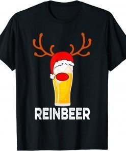 Reinbeer Reindeer Beer Christmas Pajama Unisex Shirt