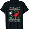 Reindeer Dinosaur Ugly Christmas Xmas Gift Shirt