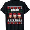 Santa Anti-Biden Happy New Year Ugly Christmas Sweater Classic Shirt