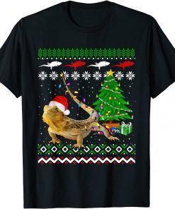 Santa Bearded Dragon Christmas Ugly Sweater Bearded Dragon Gift Shirt