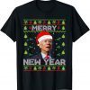 Santa Biden Happy New Year Ugly Christmas Sweater Limited Shirt