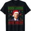 Santa Biden Loves Nose Beers Christmas Ugly Sweater Unisex Shirt