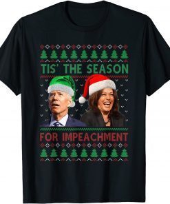 Santa Biden Tis The Season For Impeachment Christmas Sweater Classic Shirt
