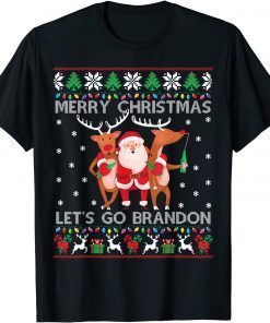 Santa Brandon Ugly Christmas Sweater Let's Go Branson Unisex Shirt
