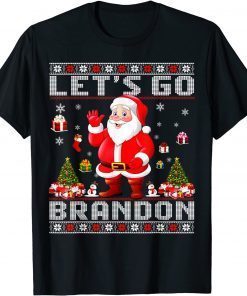 Santa Claus Let's Go Brandon Anti Biden T-Shirt
