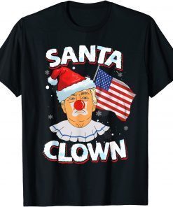 Santa Clown Donald Trump Merry Christmas Republican Classic Shirt