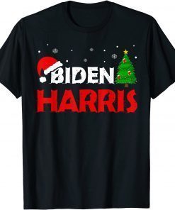 Santa Hat Joe Biden & Kamala Harris Christmas Classic Shirt