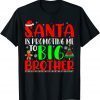 Santa Is Promoting Me To Big Brother Pregnancy Announcement Gift Shirt
