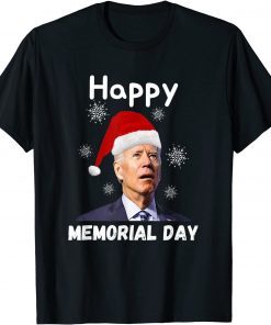 Santa Joe Biden Happy Memorial Ugly Christmas Sweater Gift Shirt