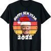 Santa Joe Biden Happy New Year 2022 Christmas Sanset Gift Shirt