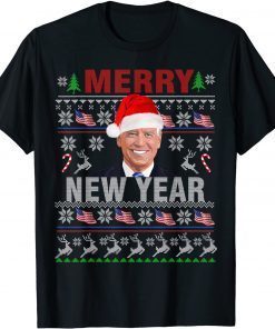 Santa Joe Biden Happy New Year Ugly Christmas Gift Shirt