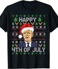 Santa Joe Biden Happys 4th Of Julys Christmas Sweater Unisex Shirt