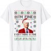 Santa Joe Biden I'm Fine Everything Is Fine Christmas Lights Classic Shirt