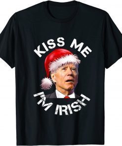 Santa Joe Biden Kiss-Me I'm Irish Mr President Classic Shirt
