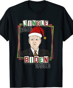 Santa Joe Biden Ugly Christmas Sweater Biden Smells T-Shirt