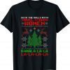Santa Kamala Ugly Christmas Sweater Meme KamalaLaLaLa T-Shirt