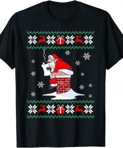 Santa Pooping Down The Chimney Ugly Sweater Christmas Unisex Shirt