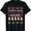 Santa There's Some Hos in This House Ugly Christmas Sweater Classic Shirt