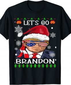 Santa Trump Let's Go 2024 Brandon Ugly Christmas Sweater Unisex Shirt