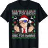 Santa Trump One For Anti Biden Ugly Christmas Sweater Gift T-Shirt