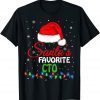 Santa's Favorite CTO Santa Hat Lights Christmas Classic Shirt