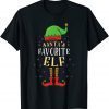 Santas Favorite Elf Family Matching Christmas 2022 Shirt