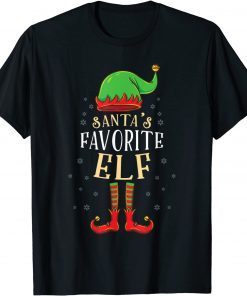 Santas Favorite Elf Family Matching Christmas 2022 Shirt