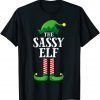 Sassy Elf Matching Family Group Christmas Party Pajama Unisex Shirt
