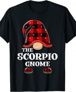 Scorpio Gnome Buffalo Plaid Christmas Matching Family Classic Shirt