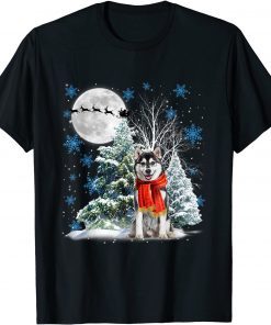 Siberian Husky Christmas Xmas Tree snow Xmas Holiday Official Shirt