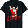 Sleigher Christmas Heavy Metal Music T-Shirt