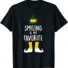 Smiling Is My Favorite Christmas ELF Matching Family Pajama Classic Shirt