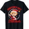 Snitches Get Stitches Elf Boy Santa Xmas Ugly Sweater Classic Shirt
