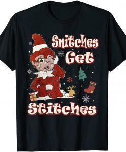 Snitches Get Stitches Xmas Christmas Limited Shirt