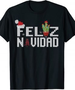 Spanish Mexican Ugly Christmas Vintage Feliz Navidad Gift Shirt