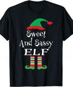 Sweet and Sassy Elf Xmas Family Matching Classic Shirt