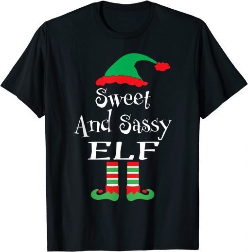 Sweet and Sassy Elf Xmas Family Matching Classic Shirt