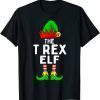 T Rex Elf Matching Family Group Christmas Party Pajama T-Shirt