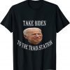 Take Biden To The Train Station Christmas Unisex Shirt