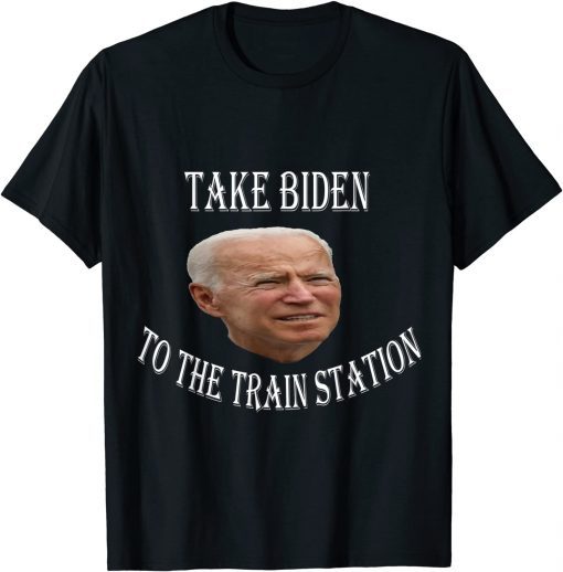 Take Biden To The Train Station Christmas Unisex Shirt