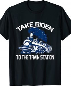 Take Biden To The Train Station Retro Vintage Limited Shirt